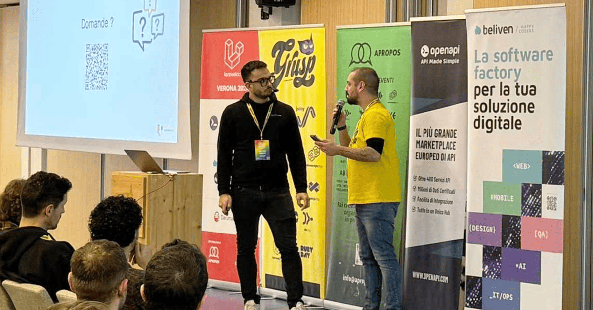 Giacomo Fabbian di Offline Agency al Laravel Day 2024
