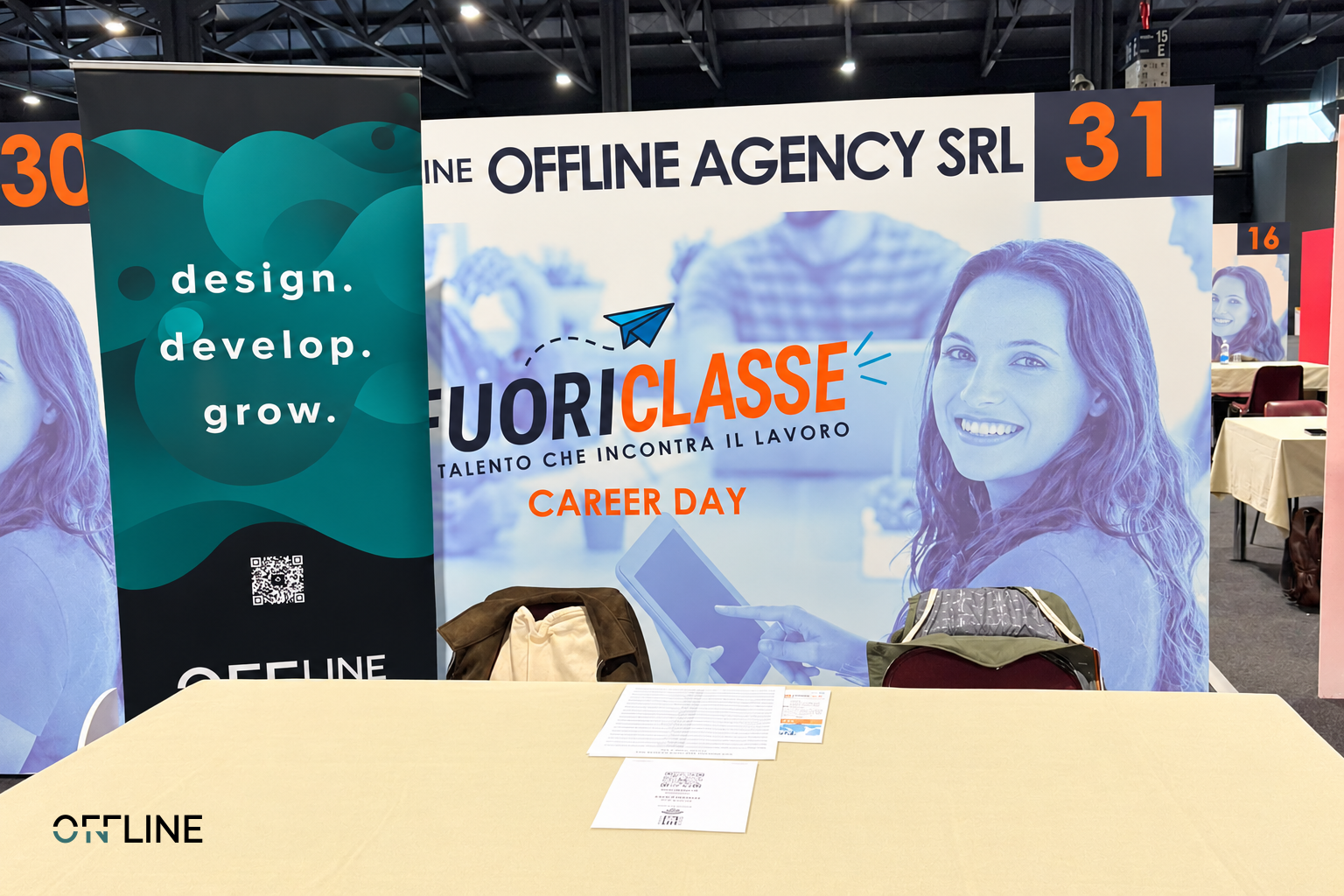 Stand di Offline Agency a Fuoriclasse 2026, Career Day CNA Padova alla Fiera di Padova Stand di Offline Agency a Fuoriclasse 2026, Career Day CNA Padova alla Fiera di Padova